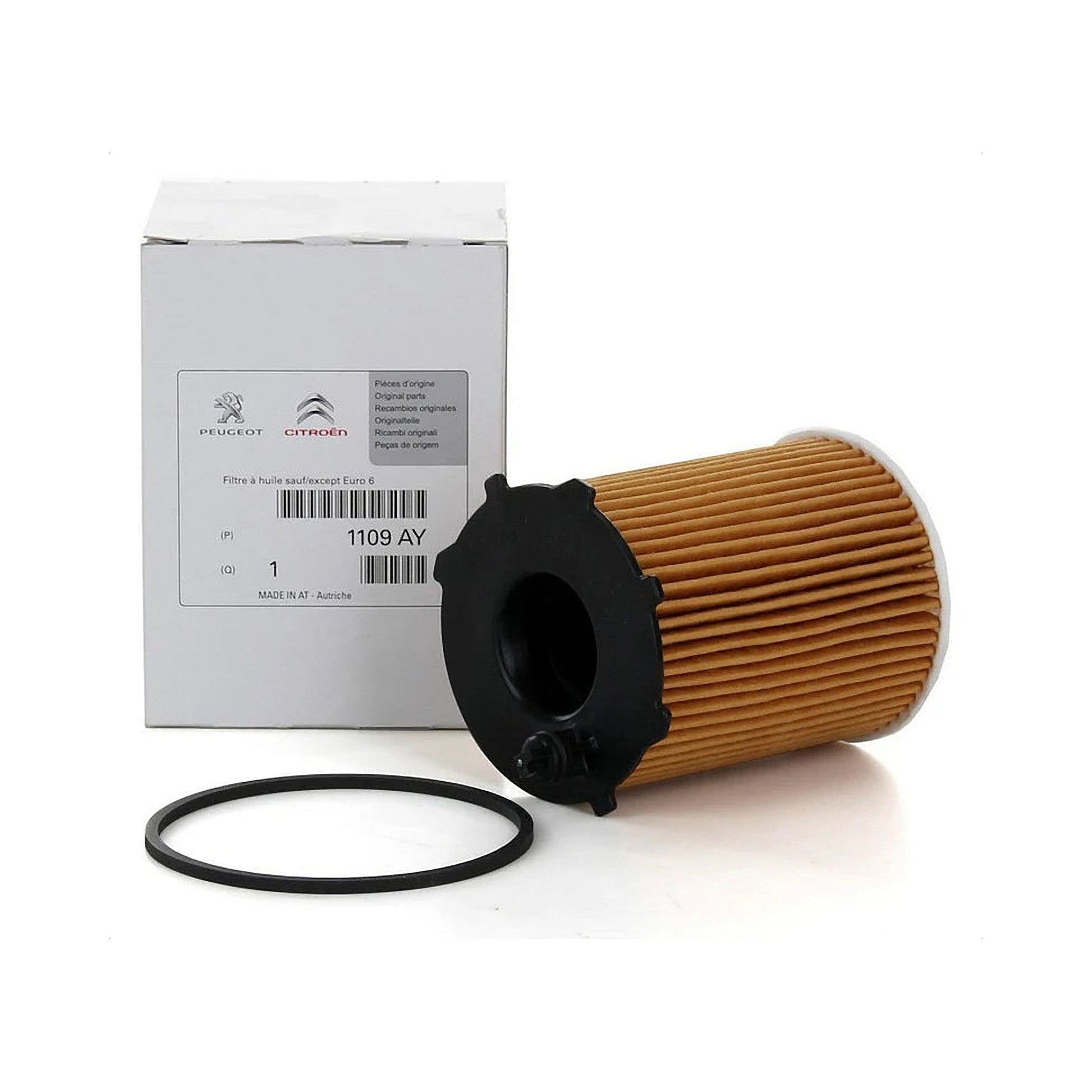 Filtro de aceite 1109 AY 1.6 HDi FAP