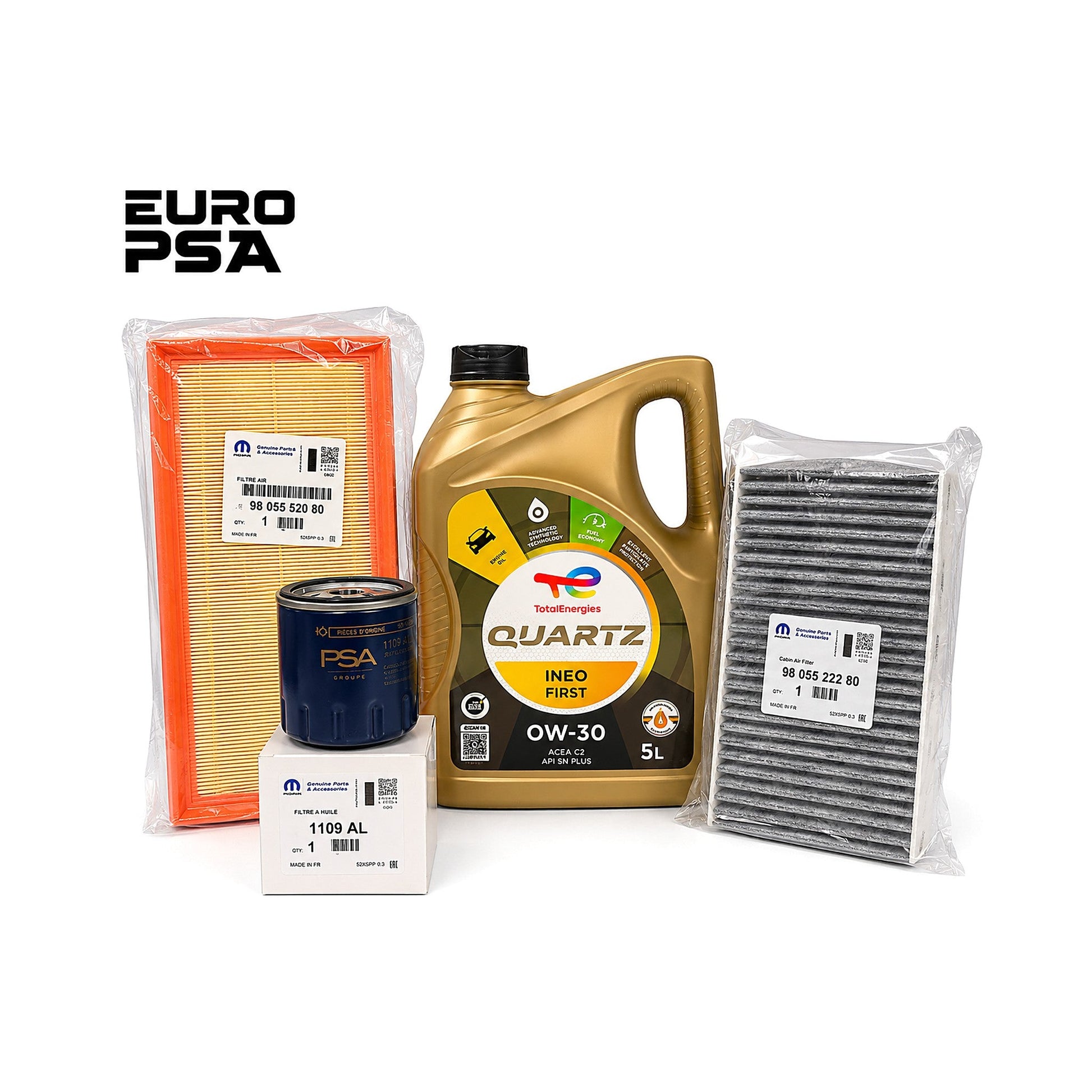 Kit Filtros Y Aceite Citroen C3 -c4 Cactus 1.2 Thp Turbo