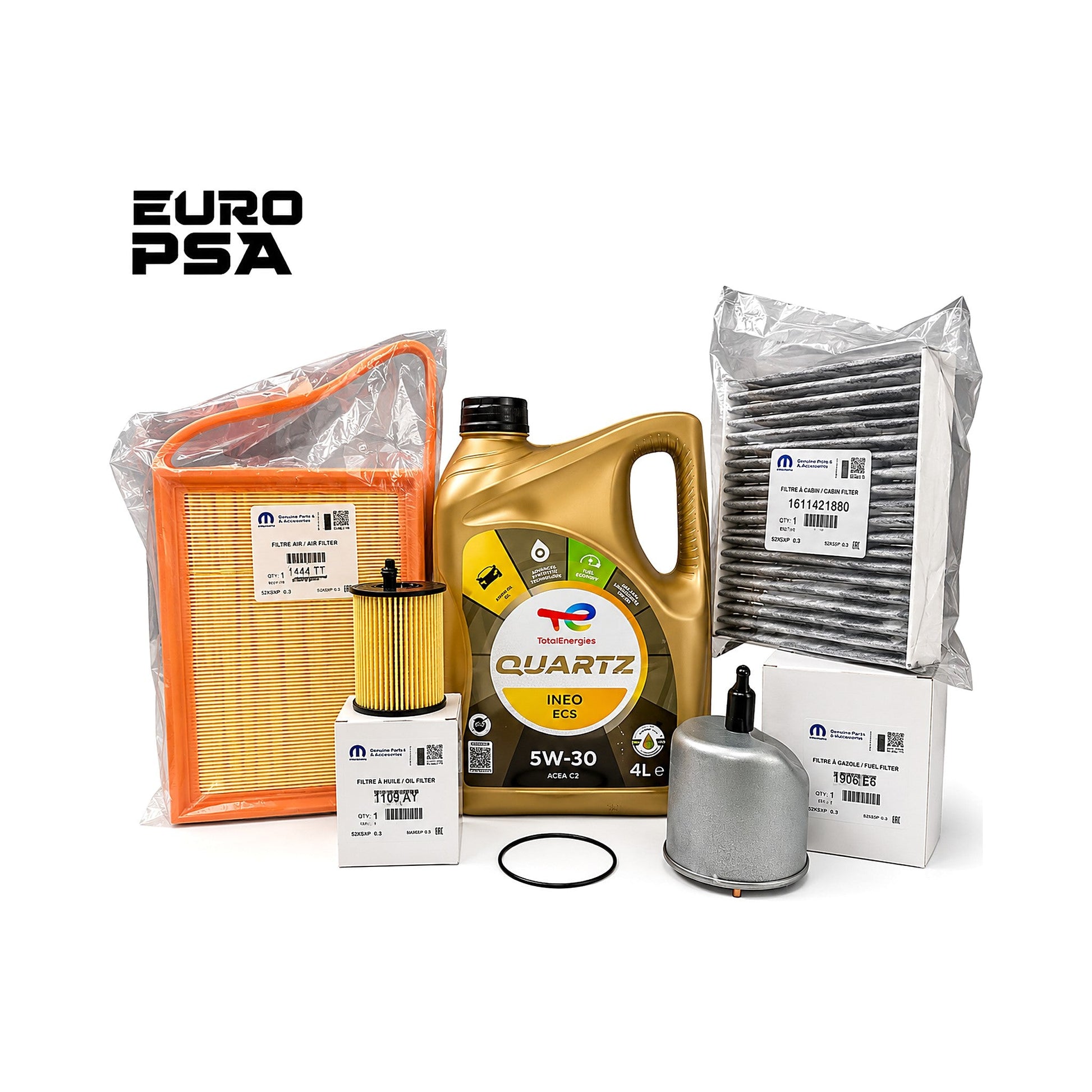 Kit Filtros Y Aceite Citroen C3 C4 Cactus 1.6 Hdi 8v Euro5