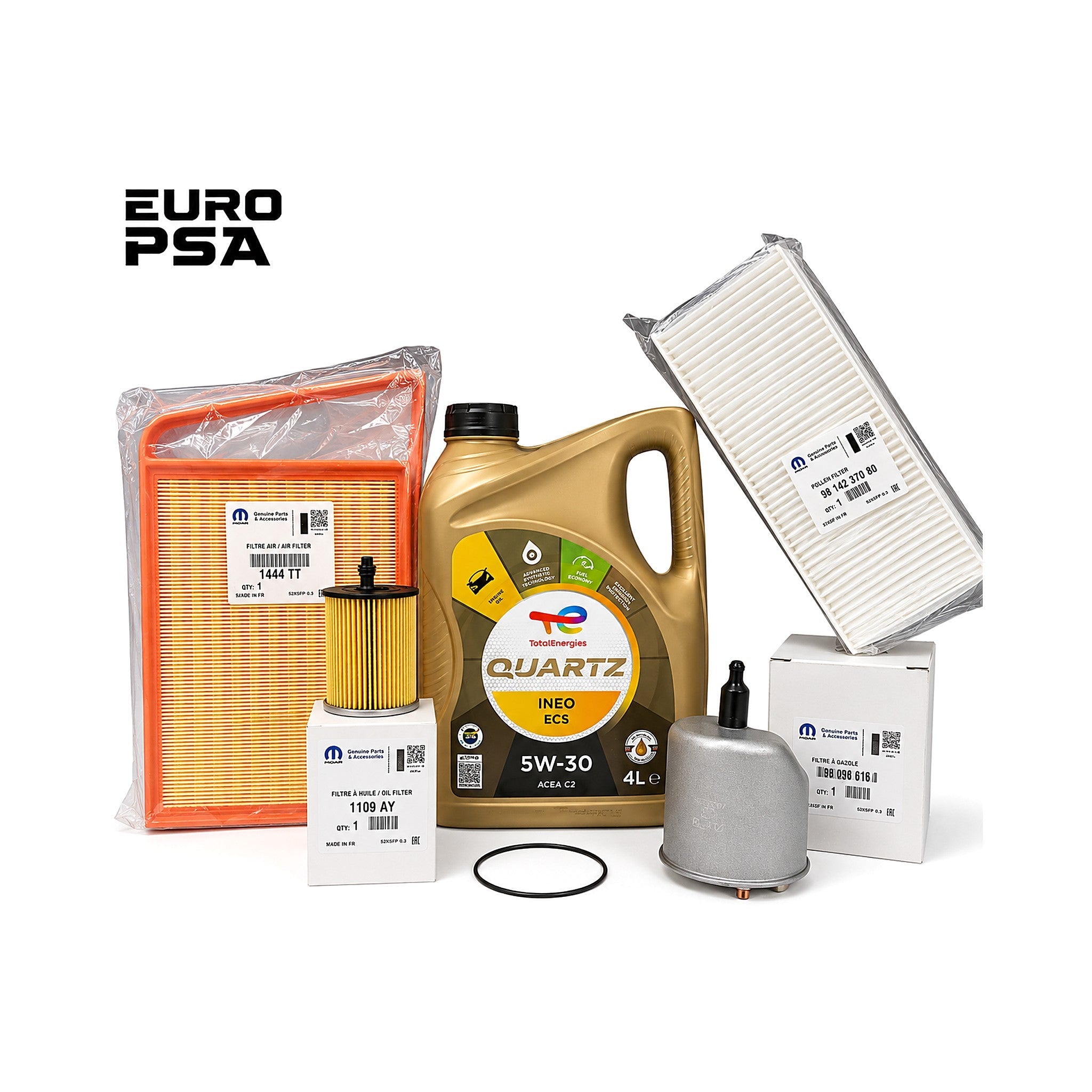 Kit Filtros Y Aceite Peugeot 3008 - 5008 1.6 Hdi 8v Euro5