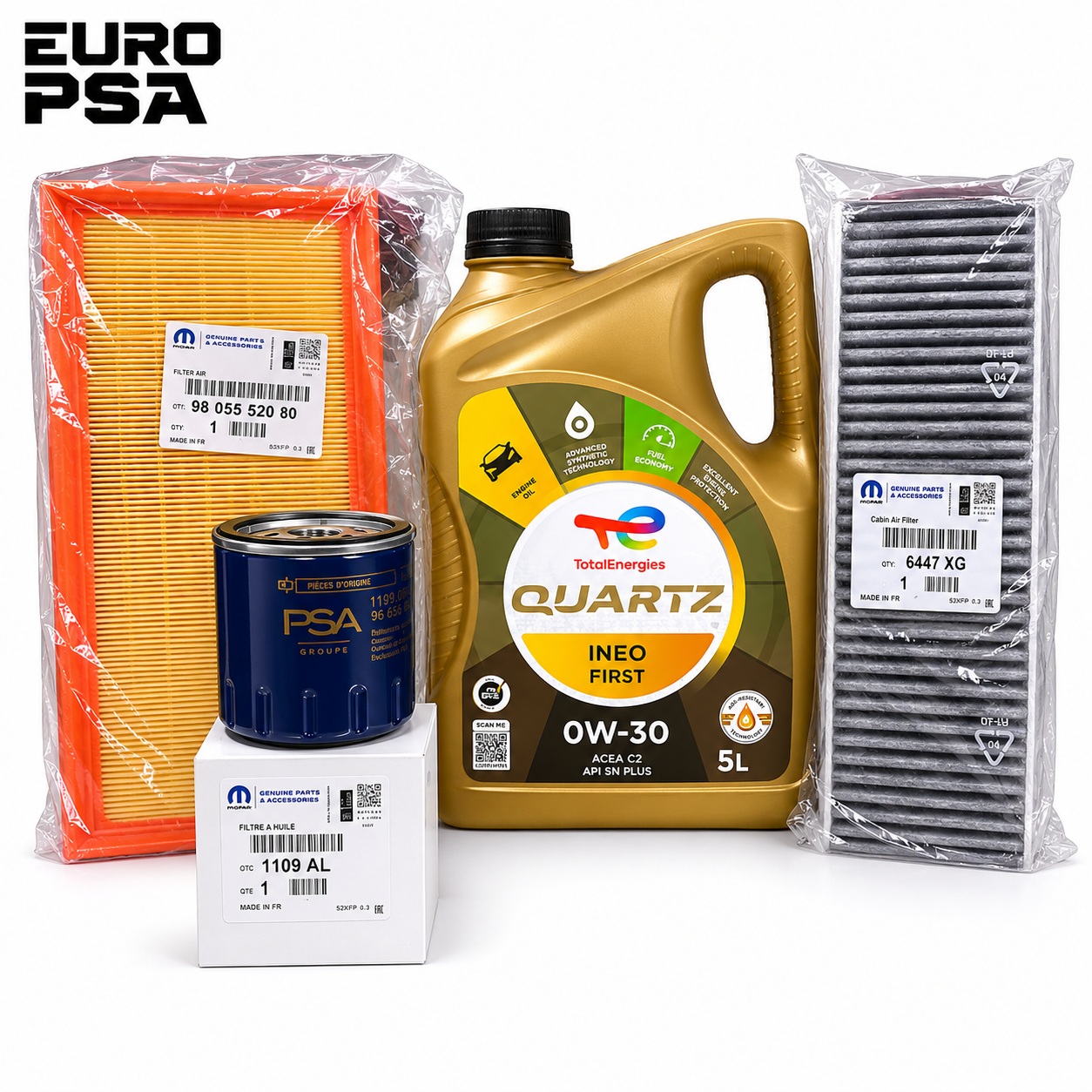 Kit Filtros Y Aceite Citroen C5 - Berlingo K9 1.2 Thp Turbo