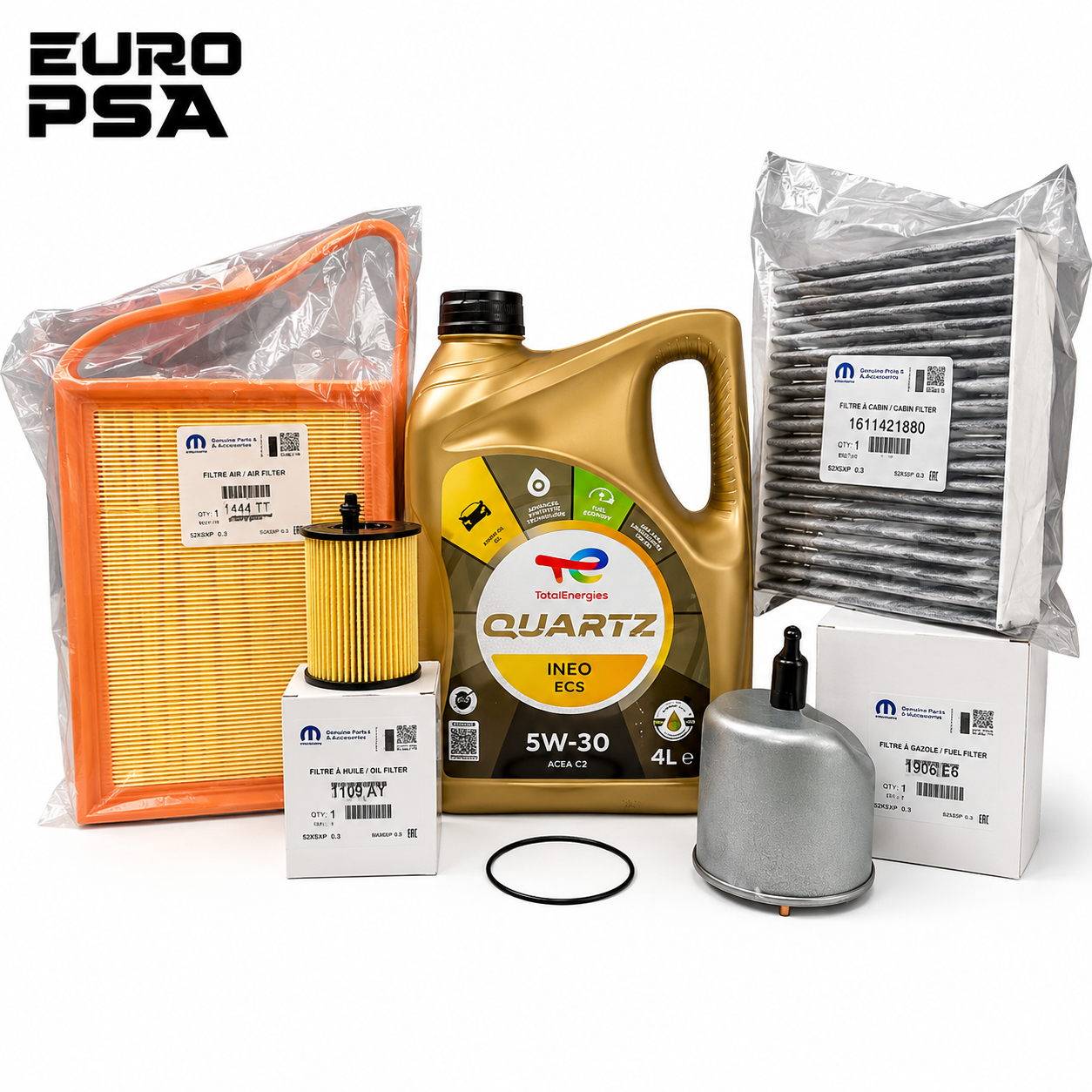 Kit Filtros Y Aceite Citroen C3 C4 Cactus 1.6 Hdi 8v Euro5